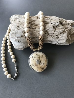 Naga Conch Talisman – Long Single Strand Necklace With Pendant