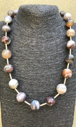 Faceted Botswana Agate "Time for Change" Necklace
